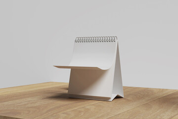 Desk Calendar Mockup Blank Paper