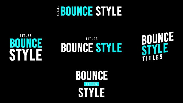 Unique Bounce Titles