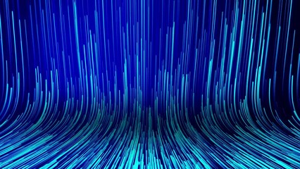 High Speed Flying Lines artistic stripes Stream Super Fast Speed Lines Fiber light trails futuristic background. Sci fi Digital Electric Move Dynamic Streaks Rays of Hyperspace Time Travel Stream. 4K