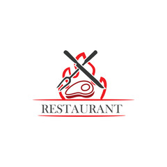 Restaurant Logo and food icon