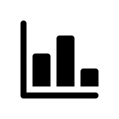 bar chart glyph icon