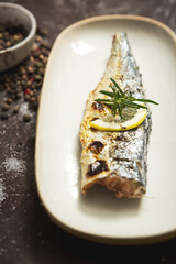 grilled fish on a plate