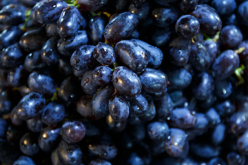 close-up dark purple grape background