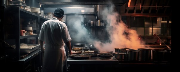 Unique Culinary Experience: Smoking Delicacies from the Restaurant's Oven, Generative AI