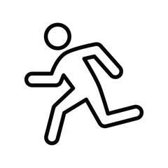 Sport sprint runner vector icon
