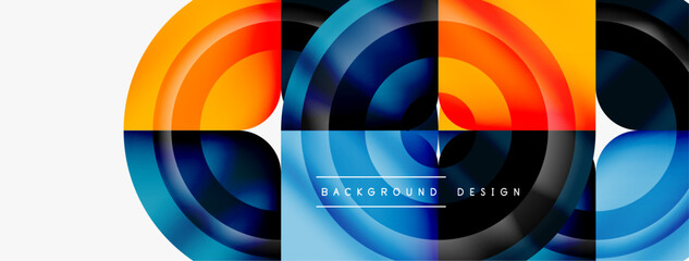 Circle abstract background. Wallpaper, banner, background, landing page, wall art, invitation, print, poster