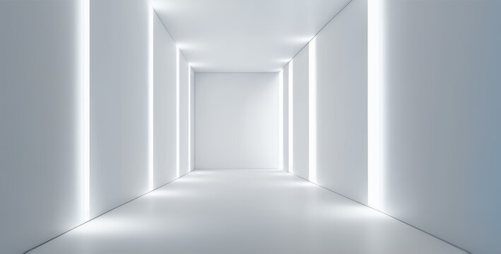 White Empty Room with Light