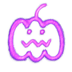 purple pumpkin doodle glitter halloween 