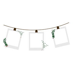 Aesthetic Polaroid Leaf