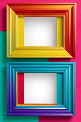 The label frame has four images in the same frame, four colors.