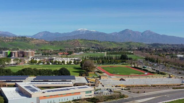 Aerial view of the Cal Poly Pomona University