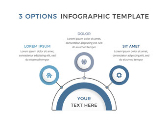 Business infographic design template with three options or steps, process, workflow template, vector eps10 illustration
