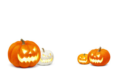 ハロウィンのかぼちゃ イラスト ジャックオランタン リアル 