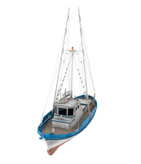 Fishing Ship Isolated