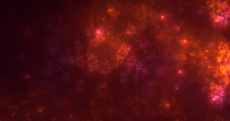 3D rendering abstract fractal light background