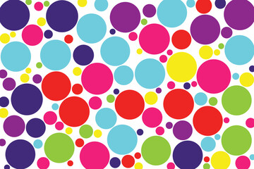 Colorful circle mosaic pattern background vector art