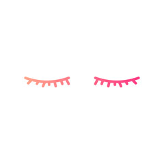 Obraz premium eyelashes gradient icon