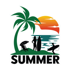 Summer T-Shirt Design, Design, Graphics, SVG, Summer,