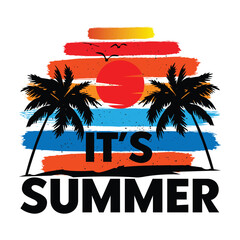 Summer T-Shirt Design, Design, Graphics, SVG, Summer,