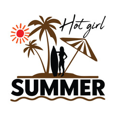Summer T-Shirt Design, Design, Graphics, SVG, Summer,