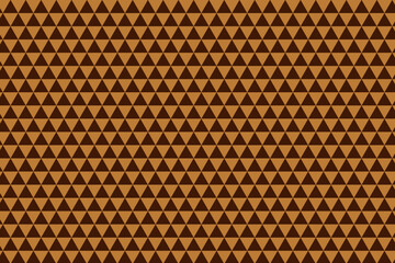 Brown two color triangle pattern vector