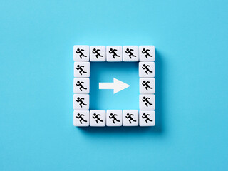 Team members following the opposite direction. Deviation from the goals, objectives and norms.