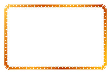 simple vector gold golden basic shape Frame, for certificate, placard or element design border
