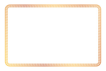 simple vector gold golden basic shape Frame, for certificate, placard or element design border
