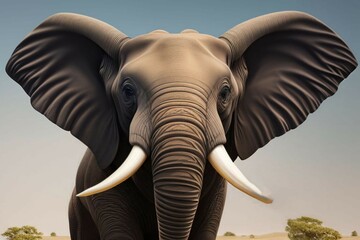 Fototapeta na wymiar Elephant, AI generate