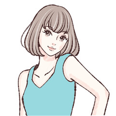 女性のイラスト素材