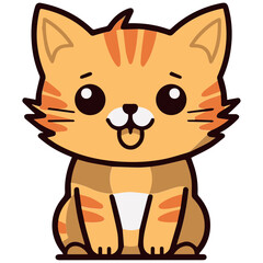 Smile Cat Color Cat Cartoon