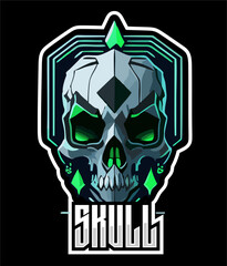 Skull gaming logo with best quality