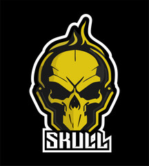 Skull gaming logo with best quality