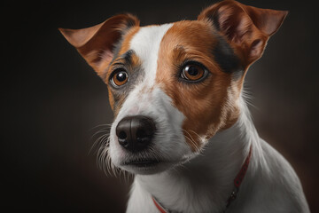 Beautiful Jack Russell Terrier dog,  Created using generative AI tools.