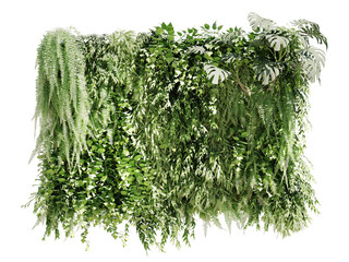 3D illustration Vertical Garden