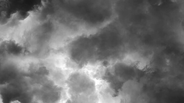 Hurricane Lightning in dark sky