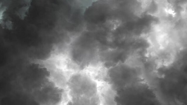 4k Thunderstorm With Lightning Bolt