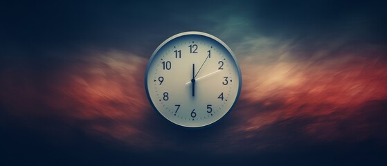 Mysterious and elegant wall clock. Generative AI