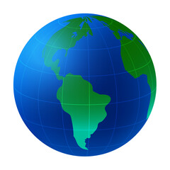 3d earth vector design on white background