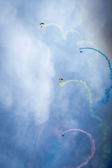 parachute in the sky