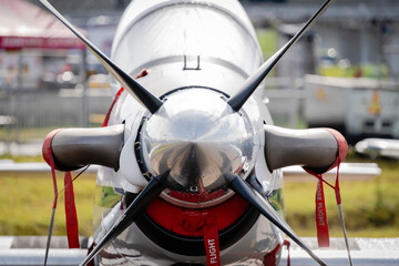 propeller of the airplane
