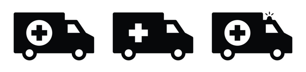 Ambulance car icon. Medical car icon, vector illustration © Combotec