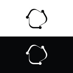 Circle vector logo template design . Circle icon illustration