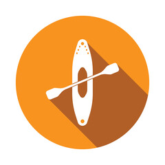 kayaking icon vector