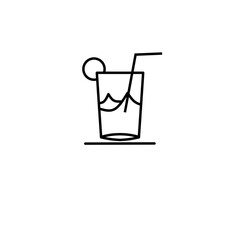 glass of juice icon illustration, over white background