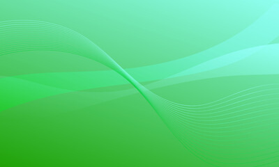 Fototapeta premium abstract green blue curve wave business lines with smooth gradient background