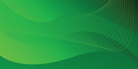 Green abstract background and green line