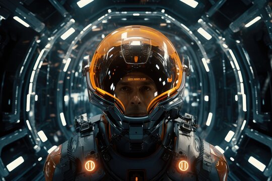 spaceship in space, generative artificial intelligence