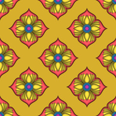 Ikat geometric folklore ornament. Tribal ethnic vector texture. Seamless striped pattern in Aztec style. Figure tribal embroidery. Indian, Scandinavian, Gypsy, Mexican, folk pattern.