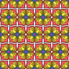 Seamless Pattern With Ethnic Ornament. Abstract Background For Design